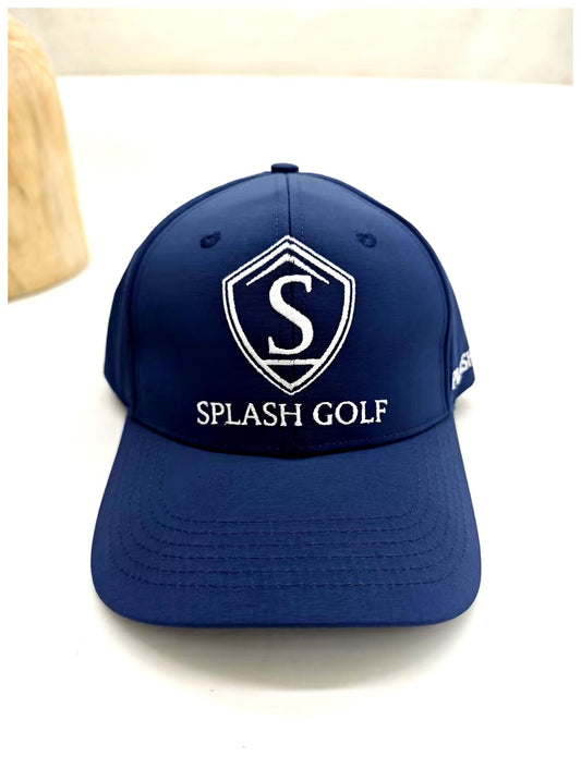 SPLASH GOLF LOGO EDT KEPS NAVY - Splash Golf